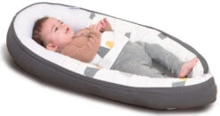 Doomoo Cocoon Bear Grey Babynest CO 03 -Kleintje Wereld doomoo cocoon bear grey co03 3 1