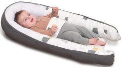Doomoo Cocoon Bear Grey Babynest CO 03 -Kleintje Wereld doomoo cocoon bear grey co03 4 1