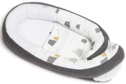 Doomoo Cocoon Bear Grey Babynest CO 03 -Kleintje Wereld doomoo cocoon bear grey co03 5 1