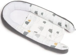 Doomoo Cocoon Bear Grey Babynest CO 03 -Kleintje Wereld doomoo cocoon bear grey co03 7 1