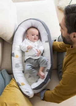 Doomoo Cocoon Bear Grey Babynest CO 03 -Kleintje Wereld doomoo cocoon bear grey co03 8 1