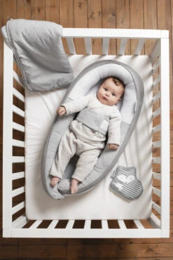 Doomoo Cocoon Classic Grey Babynest CO 07 -Kleintje Wereld doomoo cocoon classic grey babynest co 07 6