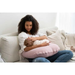 Doomoo Pink Opblaasbaar Voedingskussen NAP02 -Kleintje Wereld doomoo pink opblaasbaar voedingskussen nap02 1