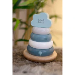 Label Label Blauw Houten Tuimelring Piramide LLWT-25255 13 Label Label Blauw Houten Tuimelring Piramide LLWT-25255 -Kleintje Wereld dsc04674