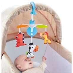 Eco Toys Blue Babymobiel Kinderwagen Speelgoed HC527701 -Kleintje Wereld eco toys animals muziekmobiel 1