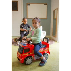 Eco Toys Brandweerwagen Loopauto 657-F -Kleintje Wereld eco toys brandweerwagen loopauto 657 f 02