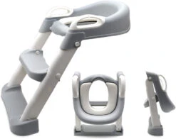 Eco Toys Grijs Toilettrainer Met Trapje CHW4006G -Kleintje Wereld eco toys grijs toilettrainer met trapje chw4006g 04