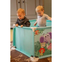 Eco Toys Jungle Turquoise Box En Ballenbak CH51012D -Kleintje Wereld eco toys jungle turquoise box en ballenbak ch51012d 01