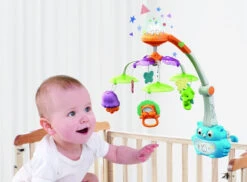 Eco Toys Owl Blue Muziekmobiel HC526730 -Kleintje Wereld eco toys owl blue muziekmobiel incl. afstandsbediening hc526730 1 1920x1920