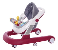 Eco Toys Rood 2-in-1 Loopstoel HC546172 -Kleintje Wereld eco toys rood 2 in 1 loopstoel hc546172 2