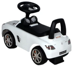 Eco Toys Mercedes SLS Wit Loopauto CLB-332 -Kleintje Wereld ecotoys mercedes loopauto wit