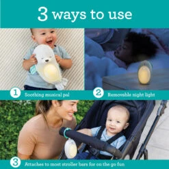 Infantino 3-in-1 Sounds & Lights Soothing Zeehond Nachtlampje BK-302032 -Kleintje Wereld infantino 3 in 1 sounds lights soothing zeehond nachtlampje bk 302032 7