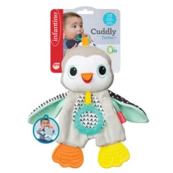 Infantino Cuddly Pinguin Bijtspeeltje BK-316329 -Kleintje Wereld infantino cuddly pinguin bijtspeeltje bk 316329