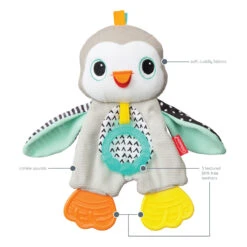 Infantino Cuddly Pinguin Bijtspeeltje BK-316329 -Kleintje Wereld infantino cuddly pinguin bijtspeeltje bk 316329 3