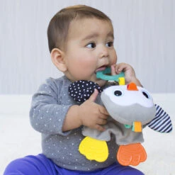 Infantino Cuddly Pinguin Bijtspeeltje BK-316329 -Kleintje Wereld infantino cuddly pinguin bijtspeeltje bk 316329 6