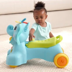 Infantino Sensory Ollie 3-in-1 Olifant Loopwagen BK-217023 -Kleintje Wereld infantino ollie olifant 3 in 1 loopwagen 10
