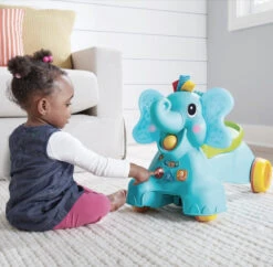 Infantino Sensory Ollie 3-in-1 Olifant Loopwagen BK-217023 -Kleintje Wereld infantino ollie olifant 3 in 1 loopwagen 13
