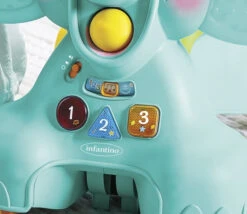 Infantino Sensory Ollie 3-in-1 Olifant Loopwagen BK-217023 -Kleintje Wereld infantino ollie olifant 3 in 1 loopwagen 5