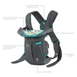 Infantino Swift Classic Grey Draagzak BK-300105 -Kleintje Wereld infantino swift classic grey draagzak bk 300105 5