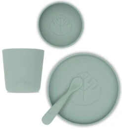 Jollein Ash Green Siliconen Dinerset 705-007-00095 -Kleintje Wereld jollein ash green siliconen dinerset 705 007 00095 2