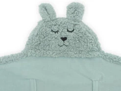 Jollein Bunny Ash Green Wikkeldeken 032-566-66018 -Kleintje Wereld jollein bunny ash green wikkeldeken 032 566 66018 3