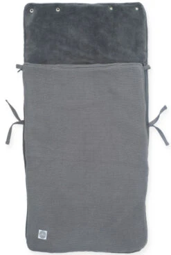 Jollein Basic Knit Stone Grey 3/5 Punts 0-9 Maanden Autostoel Voetenzak 025-811-65220 -Kleintje Wereld jollein comfortbag basic knit stone grey 3 5 punts 0 9 maanden autostoel voetenzak 025 811 65220 2