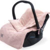 Jollein River Knit Pale Pink 3/5 Punts 0-9 Maanden Autostoel Voetenzak 025-811-65286 -Kleintje Wereld jollein comfortbag river knit pale pink 3 5 punts 0 9 maanden autostoel voetenzak 025 811 65286