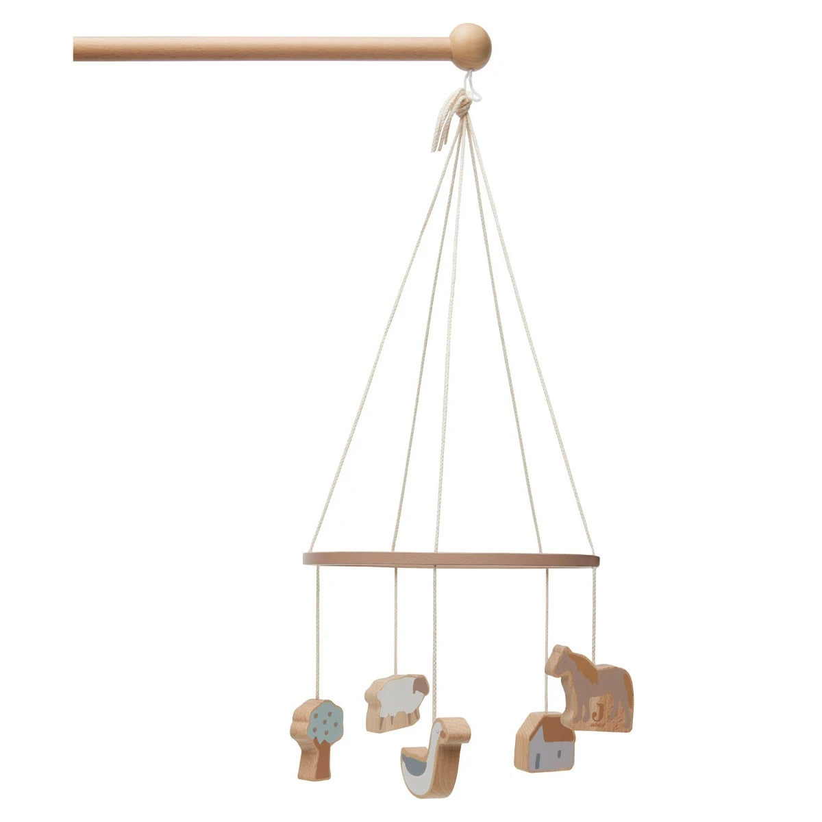 Jollein Farm Houten Babymobiel 116-001-67024 3 Jollein Farm Houten Babymobiel 116-001-67024