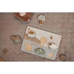 Jollein Farm Houten Puzzel 105-001-67021 -Kleintje Wereld jollein farm houten puzzel 105 001 67021 lifestyle