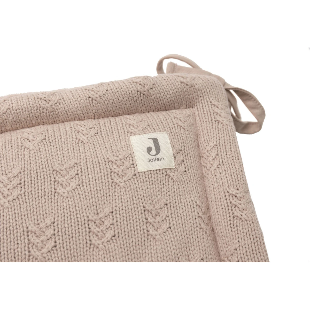 Jollein Grain Knit Wild Rose 30 X 180 Cm Bedbumper 004-895-67065 - Afbeelding 3