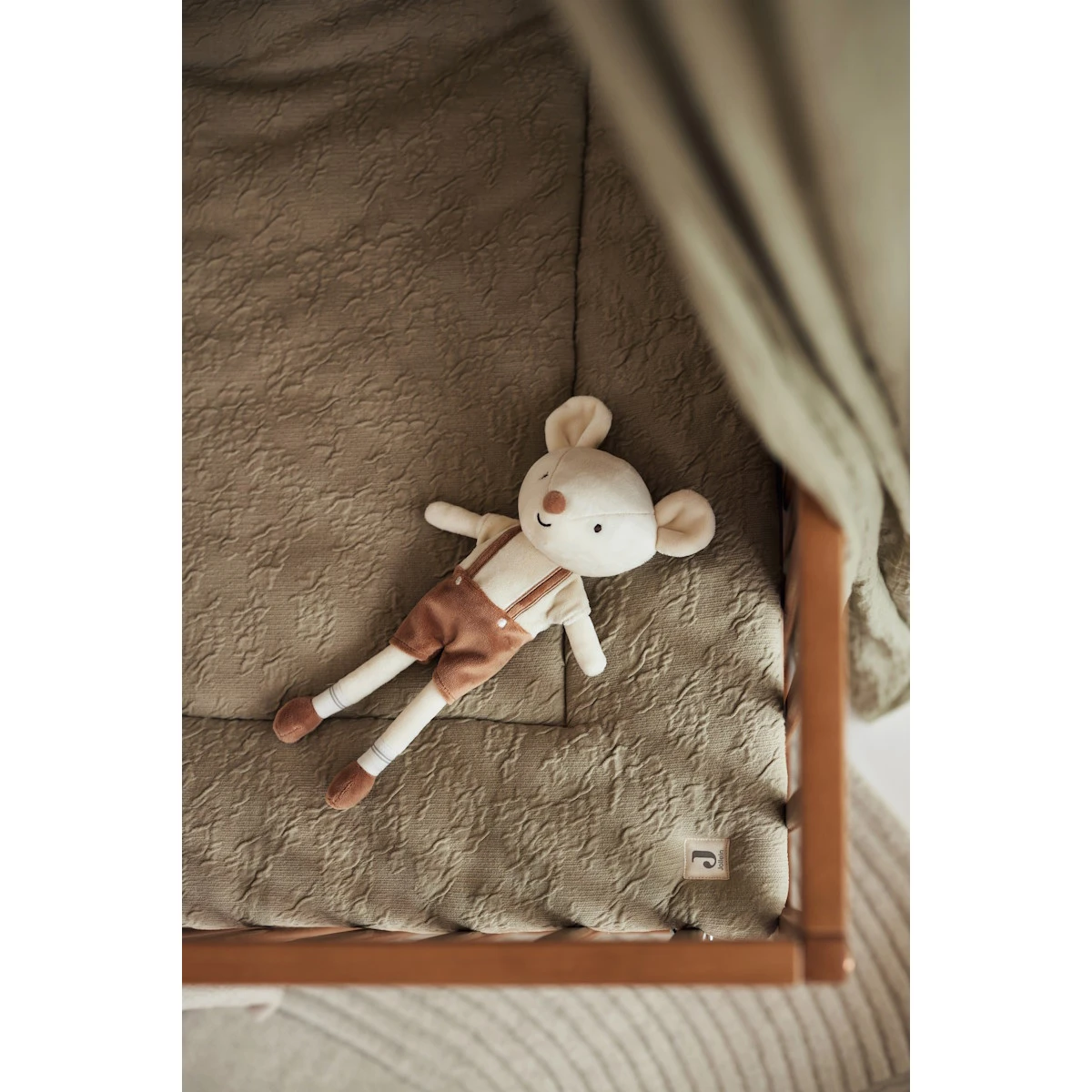 Jollein Soft Waves Olive Green 75 X 95 Cm Boxkleed 017-512-67052 - Afbeelding 6