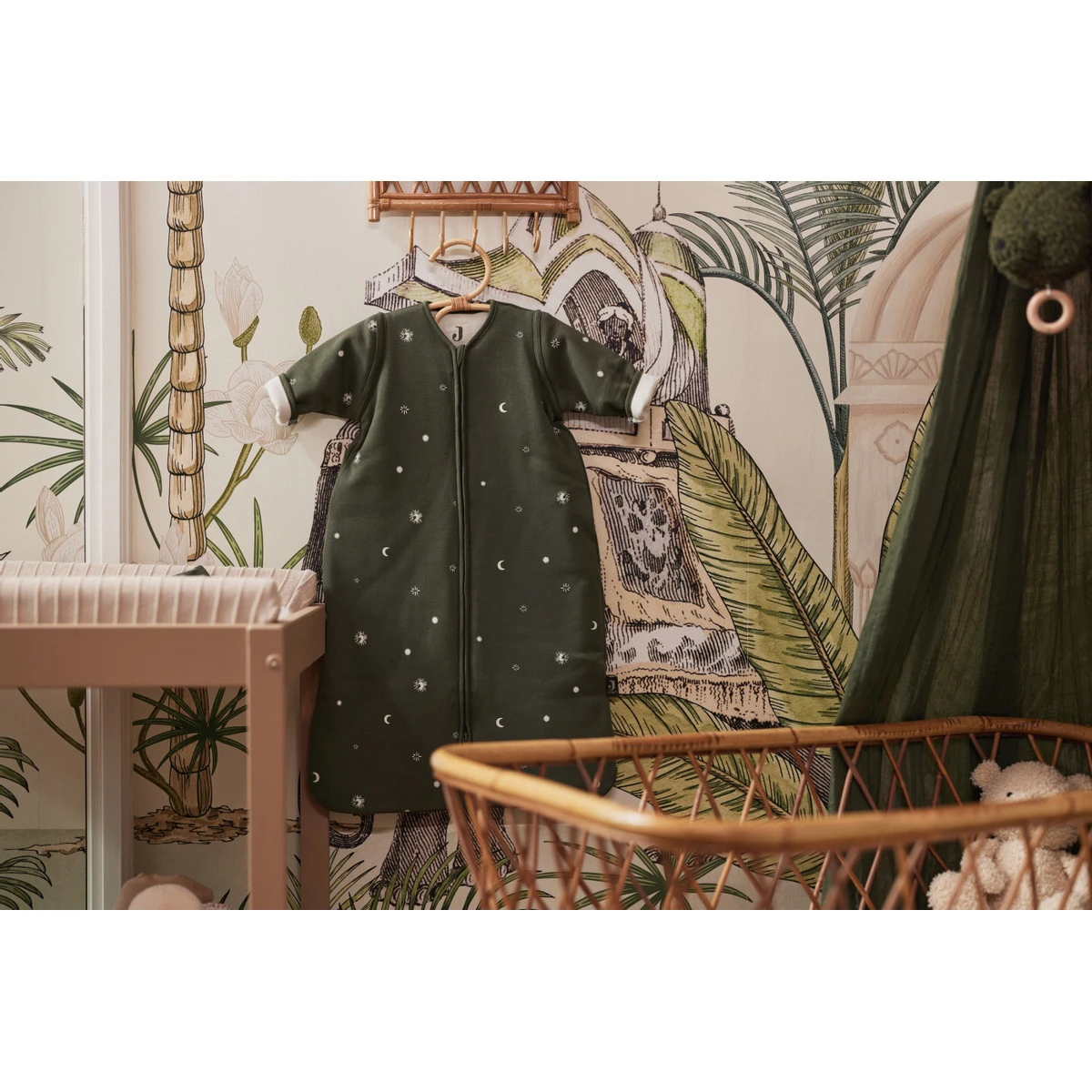 Jollein Stargaze Leaf Green 70 Cm Slaapzak Met Afritsbare Mouwen 016-548-66091 - Afbeelding 6