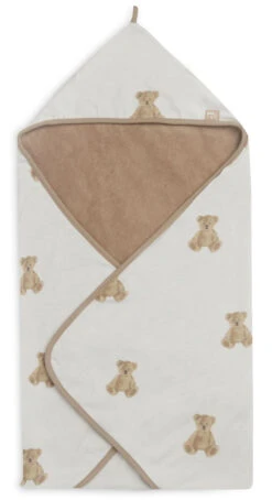 Jollein Teddy Bear 75 X 75 Cm Badcape 534-836-66095 -Kleintje Wereld jollein teddy bear 75 x 75 cm badcape 534 836 66095 3