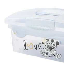 Keeeper Mickey Mouse Blauw Draagbare Opbergbox Met Organizer 1220268424700 -Kleintje Wereld keeeper mickey mouse blauw draagbare opbergbox met organizer 1220268424700 4