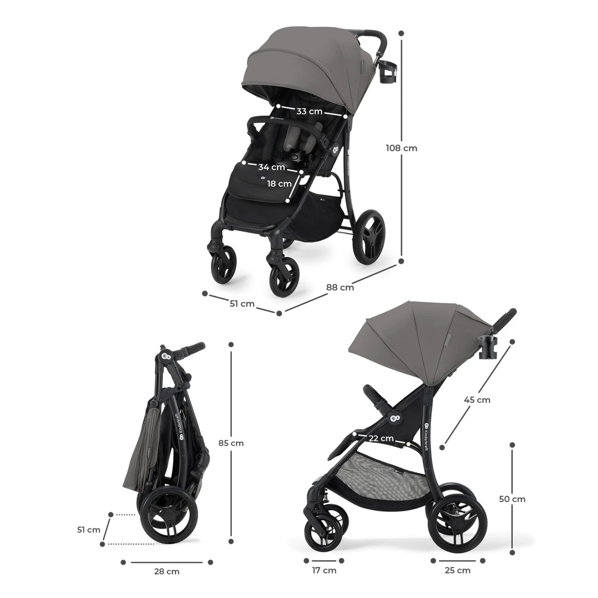 Kinderkraft Askoy Onyx Black Wandelwagen KSASKO00BLK0000 10 Kinderkraft Askoy Onyx Black Wandelwagen KSASKO00BLK0000 - Afbeelding 8