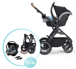 Kinderkraft B-Tour Ash Grey 3-in-1 Combi Kinderwagen Incl. Autostoel KSBTOU00DGR3000 -Kleintje Wereld kinderkraft b tour 3 in 1 ash grey wandelwagen ksbtou00dgr3000 17 1920x1920