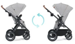 Kinderkraft B-Tour Silver Grey 3-in-1 Combi Kinderwagen Incl. Autostoel KSBTOU00LGR3000 -Kleintje Wereld kinderkraft b tour 3 in 1 silver grey wandelwagen ksbtou00lgr3000 18 1920x1920