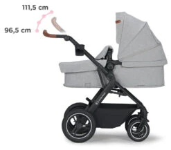 Kinderkraft B-Tour Silver Grey 3-in-1 Combi Kinderwagen Incl. Autostoel KSBTOU00LGR3000 -Kleintje Wereld kinderkraft b tour 3 in 1 silver grey wandelwagen ksbtou00lgr3000 7 1920x1920