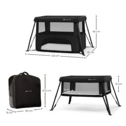 Kinderkraft Cami Black 3-in-1 Campingbed KLCAMI00BLK0000 -Kleintje Wereld kinderkraft cami black 3 in 1 campingbed klcami00blk0000 4