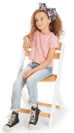 Kinderkraft Enock Wit/Naturel Houten Meegroei Kinderstoel KKKENOCWHT0000 -Kleintje Wereld kinderkraft enock wit houten kinderstoel kkkenocwht0000 6