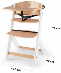 Kinderkraft Enock Grijs Meegroei Kinderstoel KKKENOCGRYF000 -Kleintje Wereld kinderkraft enock wit meegroei kinderstoel kkkenocnat0000 7 1