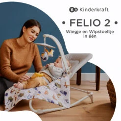 Kinderkraft Felio 2 Stone Grey Bouncer Wipstoel KBFELI20GRY0000 -Kleintje Wereld kinderkraft felio 2 stone grey bouncer wipstoel kbfeli20gry0000 10