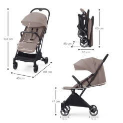 Kinderkraft Indy 2 Calm Beige Wandelwagen KSINDY00BEG0000 -Kleintje Wereld kinderkraft indy 2 calm beige wandelwagen ksindy00beg0000 7