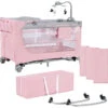 Kinderkraft Leody Pink Campingbed Met Accessoires KCLEOD00PNK00AC