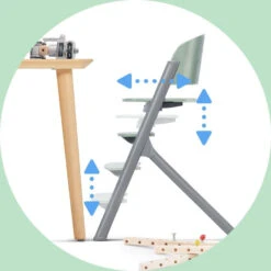 Kinderkraft Livy Olive Green 4-in-1 Meegroeistoel KHLIVY00GRE0000 -Kleintje Wereld kinderkraft livy olive green 5