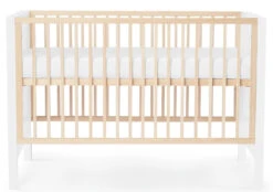 Kinderkraft Mia Wit Ledikant KKHMIAWHT0000 -Kleintje Wereld kinderkraft mia wit ledikant incl. matras kkhmiawht000m 1 3 1