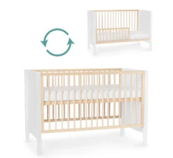 Kinderkraft Mia Wit Ledikant KKHMIAWHT0000 -Kleintje Wereld kinderkraft mia wit ledikant incl. matras kkhmiawht000m 8 1