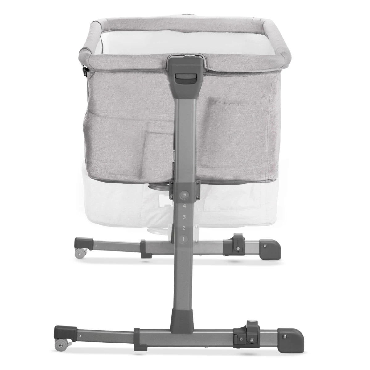 Kinderkraft Neste Up Grey Light Melange Wieg Aan Bed KKLNESTGRY000N - Afbeelding 5