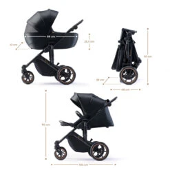 Kinderkraft Prime 2 Venezian Black 3-in-1 Kinderwagen Incl. Autostoel KSPRIM02BLK3000 -Kleintje Wereld kinderkraft prime 2 venezian black 3in1 kinderwagen ksprim02blk3000 2