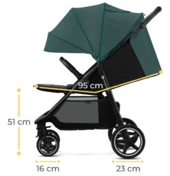 Kinderkraft Route Midnight Black Wandelwagen KSROUT00BLK0000 -Kleintje Wereld kinderkraft route emerald green wandelwagen ksrout00gre0000 10 2